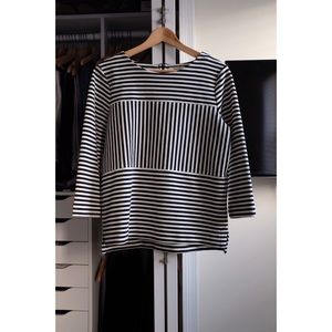 Madewell Gallerist Ponte Striped Top